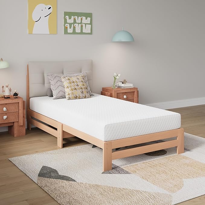 Novilla Twin Size Mattress, 8 Inch Memory Foam Mattress Twin for Pressure Relief, Comfort & Cool Refreshing Sleep, CertiPUR-US Certified Mattress in a Box, Medium Firm