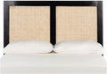 SAFAVIEH Home Collection Vienna Black Cane Twin Headboard Platform, Single (HBD8004B-T)