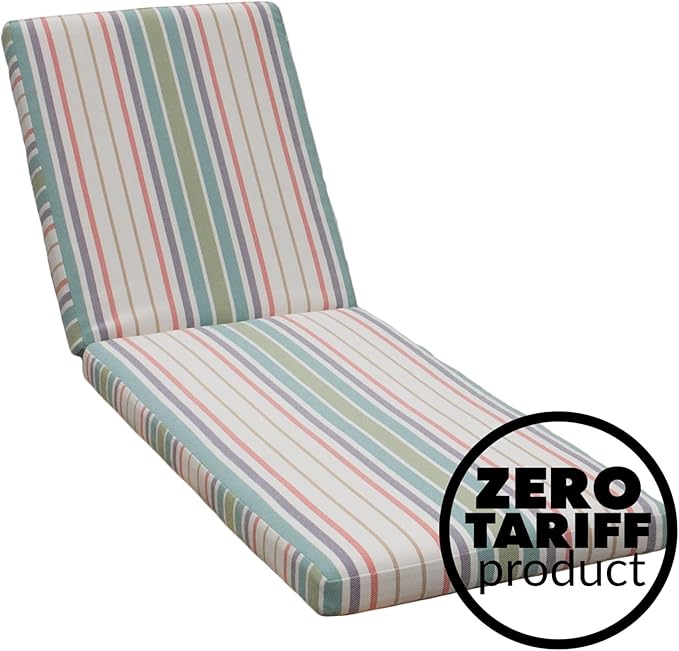 Tommy Bahama Chaise Cushion, 24" X 79" X 2.5", Bandeau Pastel