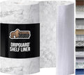 GORILLA GRIP DripGuard Shelf Liner, Non Adhesive Drawer and Kitchen Cabinet Protector, 20x240 Inch, Slip Resistant BPA Free Smooth Surface Plastic Liners for Cabinets, Bathrooms, Closets, Marble