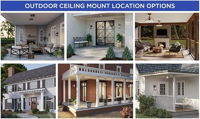 Progress Lighting 5-Inch Cylinder Outdoor Ceiling Light, 1-Light Modern Flush Mount Ceiling Light Fixture, Interior and Exterior Lighting for Home or Porch, Aluminum Construction, Black (P5774-31)