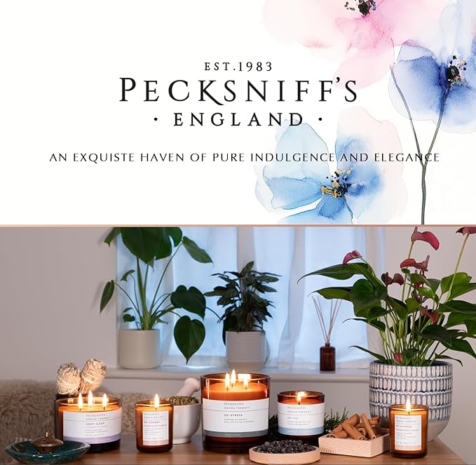 Pecksniff's Aromatherapy Re-Covery Candle - Uplifting Patchouli & Juniper Scent, 150g - Perfect for Relaxation & Well-Being