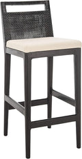 SAFAVIEH Darin Barstool, Black/White