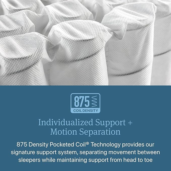 Beautyrest Days End Medium Firm 12" Hybrid Mattress - Full - Cooling Tech, Supportive Durable Pocketed Coils, Pressure Relief, Motion Separation; 100 Night Sleep Trial and 10 Year Warranty