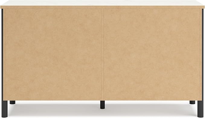 Signature Design by Ashley Cadmori Bohemian 6-Drawer Dresser with Safety Stop, Black & White