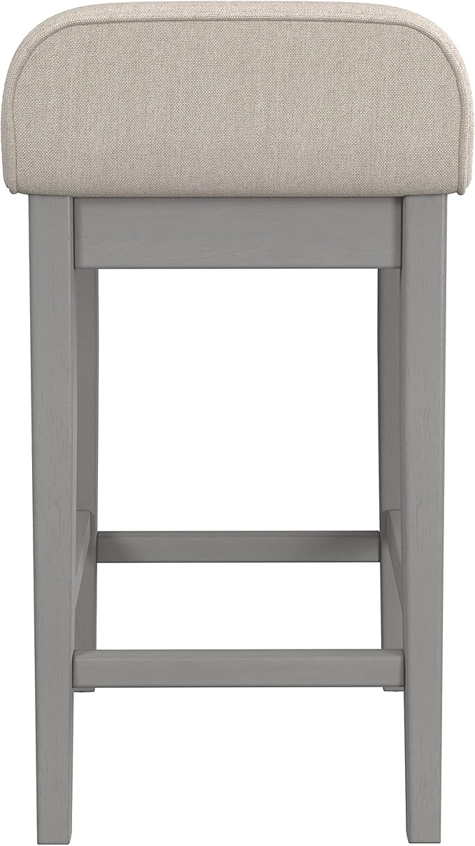 Hillsdale Furniture Maydena Wood Counter Height Stool, Distressed Gray