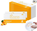 Dish Cleaning Wipes Individually Wrapped Travel Dish Soap Wipes Orange Scent Disposable Wipes Portable for Kitchen Outdoor Traveling Camping RV Quick Clean (100)