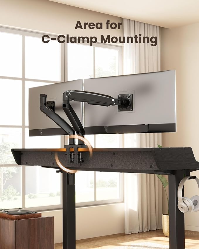ErGear Electric Standing Desk with Drawers, 63″ x 28″ Gaming Table Compatible Monitor Stand, Stand up Desks, Home Office Height-Adjustable Desk with Storage Shelf, 4 Preset Heights, Black