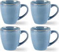 GBHOME Ceramic Coffee Mugs Set of 4, 12oz Stoneware Coffee Mugs Set For Dad Mom Women MEN, Light Weight Coffee Cups for Latte/Tea/Beer/Hot Cocoa, Dishwasher & Microwave Safe