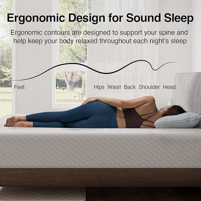 Novilla King Size Mattress, 10 Inch Memory Foam Mattress King for Balanced Support & Pressure Relief, Cooling Comfort for Nightlong Refreshment, CertiPUR-US Certified Mattress in a Box, Medium Firm