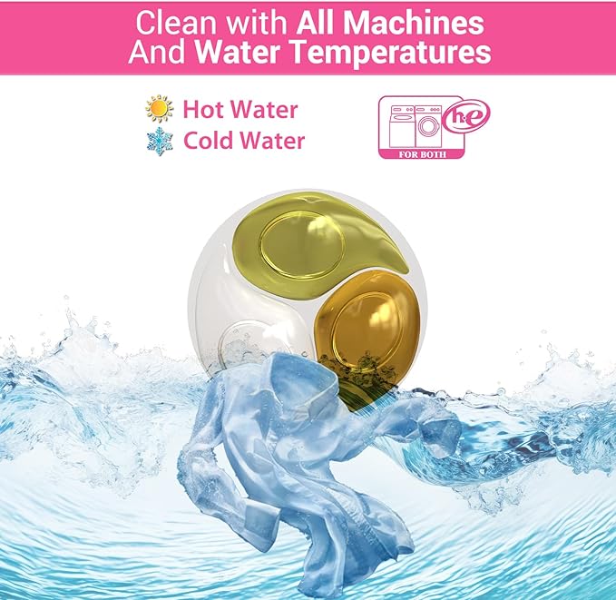 WBM Laundry Detergent Pods, Autumn Scent – 32 Pods in Recycleable Packaging for 10x Ultra Power Cleaning, Odor Defense for Activewear & Sports Shirts