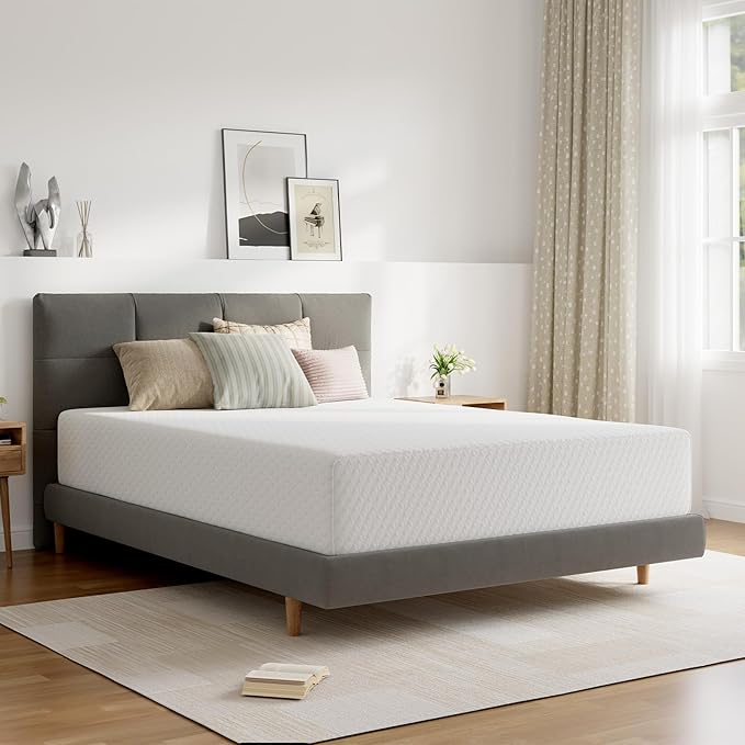 Novilla Full Size Mattress, 10 Inch Memory Foam Mattress Full for Pressure Relief & Comfort Sleep, Natural Fiber Infused for Cooling Refreshing Feel, CertiPUR-US Certified Mattress in a Box, Plush
