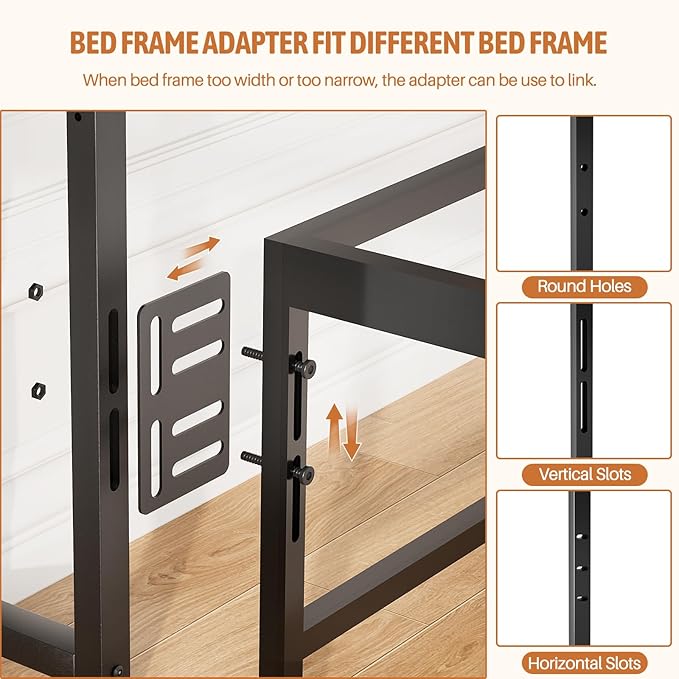 Homieasy Headboard for Queen Size Bed with Storage, Sturdy Bookcase Headboards with Outlet, USB & LED Light, Queen Size Headboard Only, Head Board with Sliding Doors & Bed Adapter for Bedroom, Black