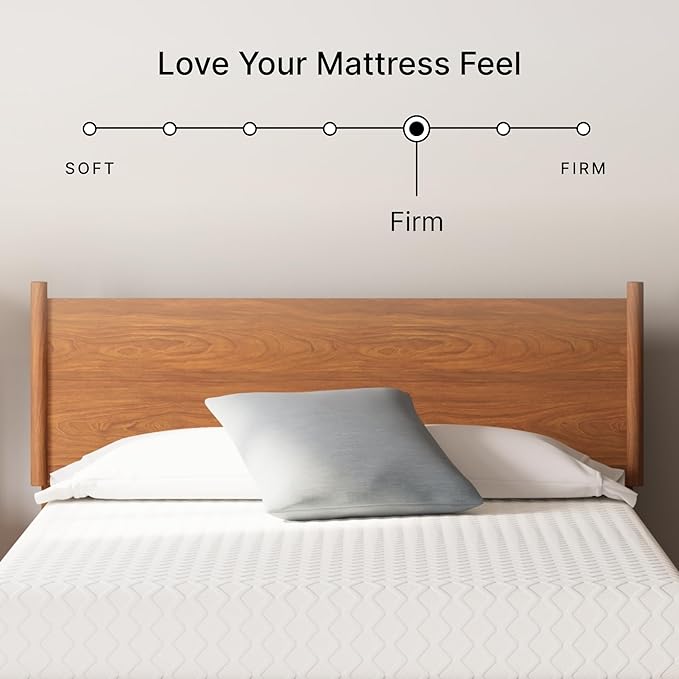 Signature Design by Ashley Twin Size Chime 10 Inch Medium Firm Memory Foam Mattress with Green Tea & Charcoal Gel for Pressure Relief, Fiberglass Free, Mattress In A Box