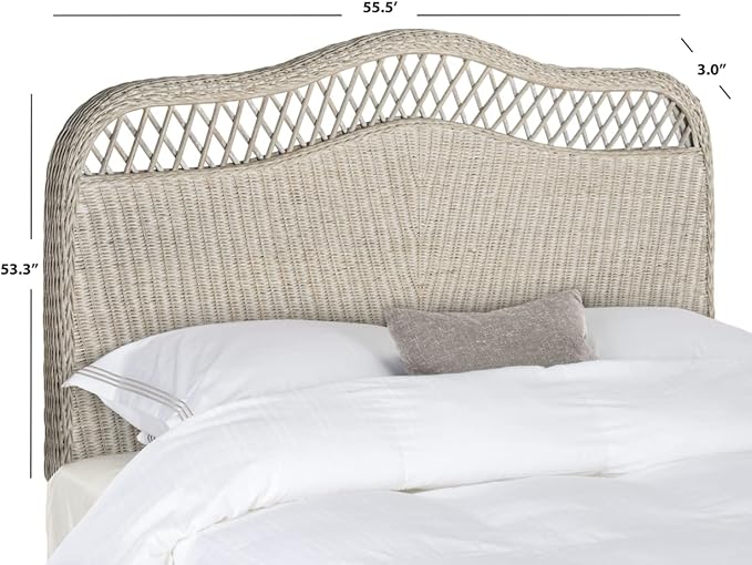 Safavieh Home Collection Sephina Antique Grey Rattan Headboard (King)