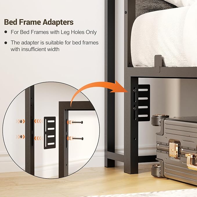 Unikito Headboard for Full Size Bed with Storage Shelf, Head Board with 3 Outlets and 2 USB Ports, Headboards with RGB LED Light, Height Adjustable, Sturdy and Stable, Easy Assembly,Black Oak