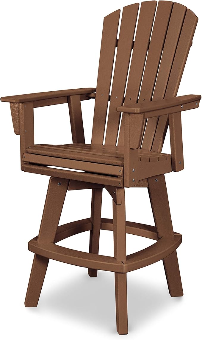POLYWOOD® Nautical Bar Chair, Teak