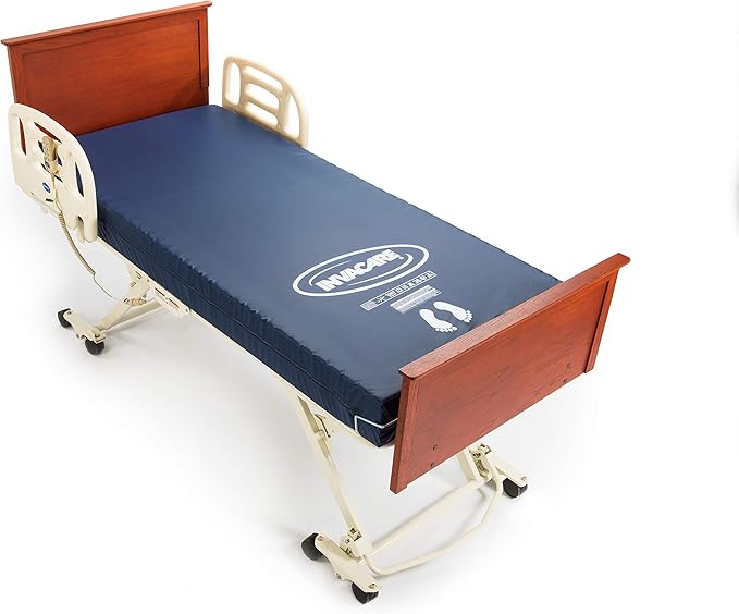 Invacare SRS2080 Glissando Friction Reducing Hospital Bed Mattress for Pressure Sore & Ulcer, 36" Width, 80" Length, Blue