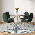 RUGGABLE x Jonathan Adler Machine Washable Modern Area Rug– Inkdrop Slate Blue 8 ft Round, Stain-Resistant, Non-Slip–Large Rugs for Living Room, Bedroom, Hallway, Entryway & Office–with Cushioned Pad