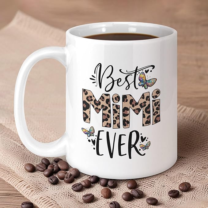 Mimi Christmas Gifts for Grandma 11oz Mug, Mothers Day Gifts for Mimi, Mimis Birthday Gift from Grandkids, Mimis Coffee Mugs for Women