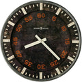 Howard Miller Old School Gallery Wall Clock, Classic Round Design Black Dial with Red Arabic Numerals Wall Mount, Battery Powered Quartz Movement Best for Home Decor & Office Decor Black Finish