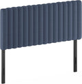 Furinno Roanne Upholstered Tufted Headboard, Full, Denim