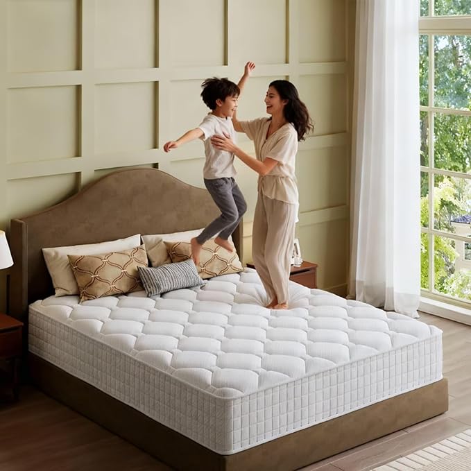 King Mattress, 14 Inch Hybrid Memory Foam Mattress in a Box, Cooling Gel for Pressure Relief & Back Pain Support, CertiPUR-US Certified, Medium Firm Bed, Fiberglass Free, Breathable Comfort Sleep