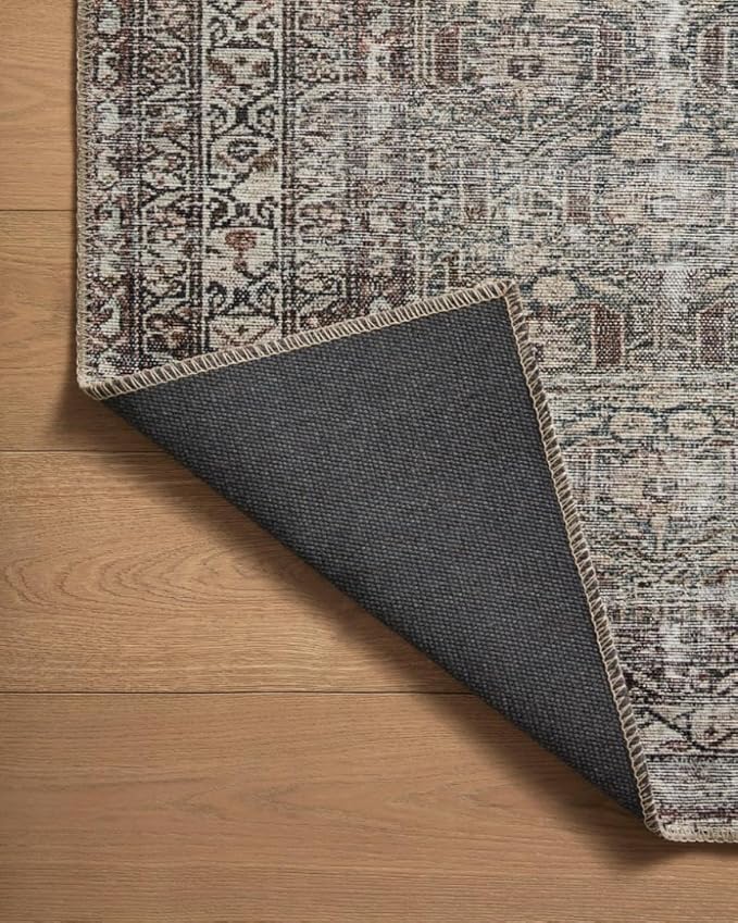 Loloi Amber Lewis Georgie Collection GER-10 Moss/Bark 3'-9" x 5'-6", .19" Pile Height, Accent Rug