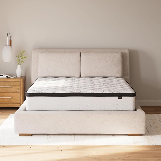 Signature Design by Ashley Chime Hybrid Full 12" Mattress with Gel Memory Foam, Medium Firm, Pressure Relief, Fiberglass Free Mattress in a Box