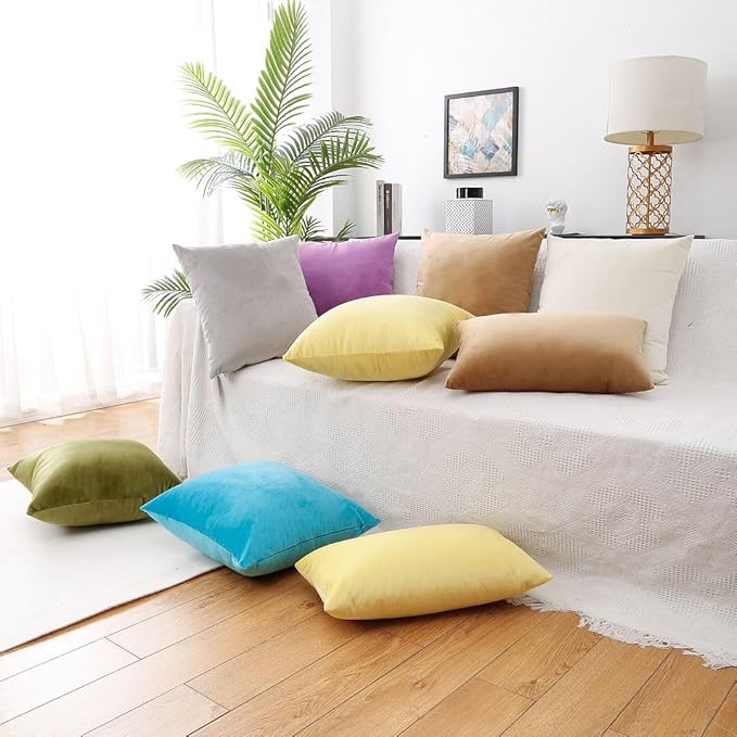 MoonRest® Synthetic Down Alternative 20x48 Square Pillow Insert Form, for Decorative Throw Pillow, Sofa, Cushions, Body and Bed - Pack of 2- Size 20“X 48”