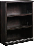 Sauder 3 Tier Book Shelf Wooden Bookcase Multipurpose Bookshelf for Home Office, Living Room, in Estate Black