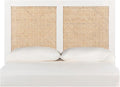 SAFAVIEH Home Collection Vienna White Wash Cane Twin Headboard Platform, Single (HBD8004C-T)