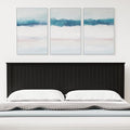 Glenwillow Home Wainscott Wood Panel Headboard in Black - King Size