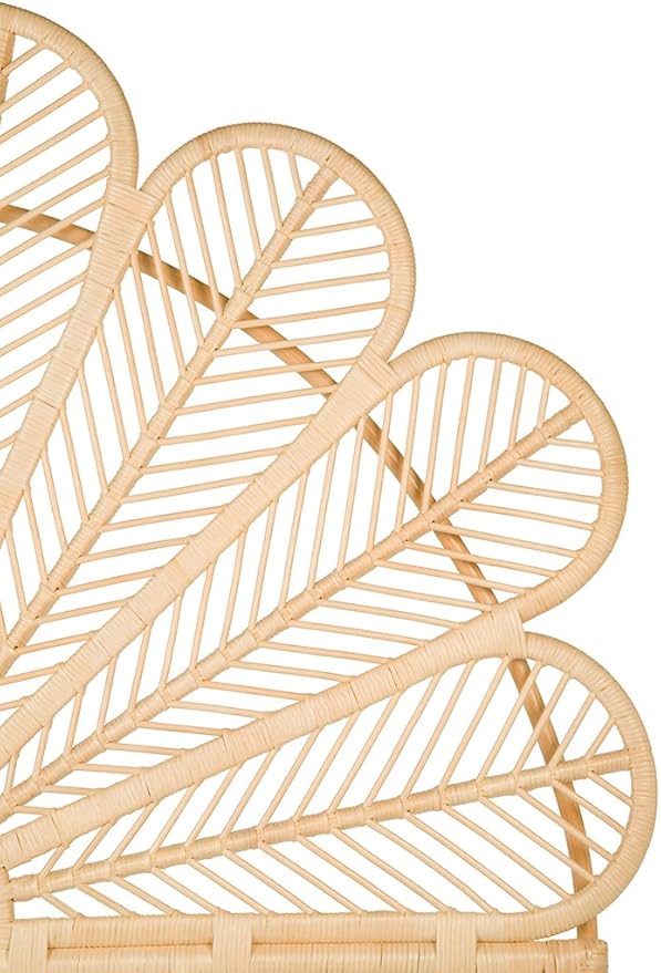 KOUBOO Rattan Petal Headboard, California King, Natural