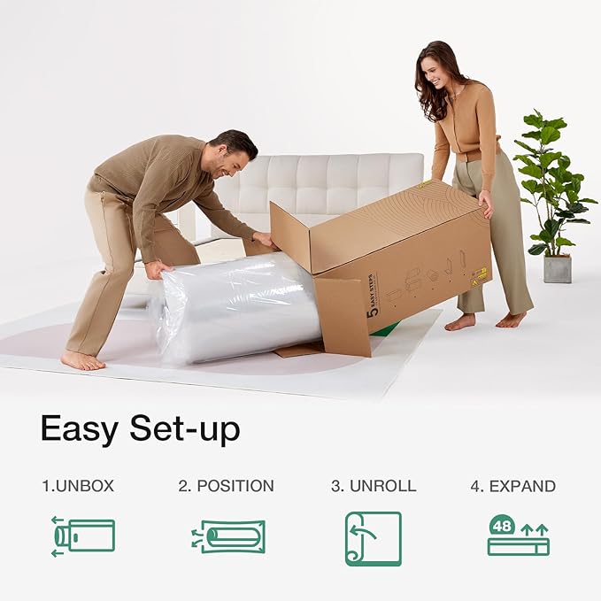 Novilla 6 Inch Innerspring Mattress Full Size, Ultra-Thin Profile with Medium Firm Support for Durable Back Pain Relief, CertiPUR-US Certified Foam & Steel Coils, Eco-Friendly Packaging