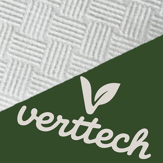 verttech™ Diamond Weave Disposable Face Towels, 100 Count (2 x 50 Count) –Clean Towels XL10"x12", Ultra Absorbent, Facial Tissue for Clean Skin, Makeup Remover Wipes