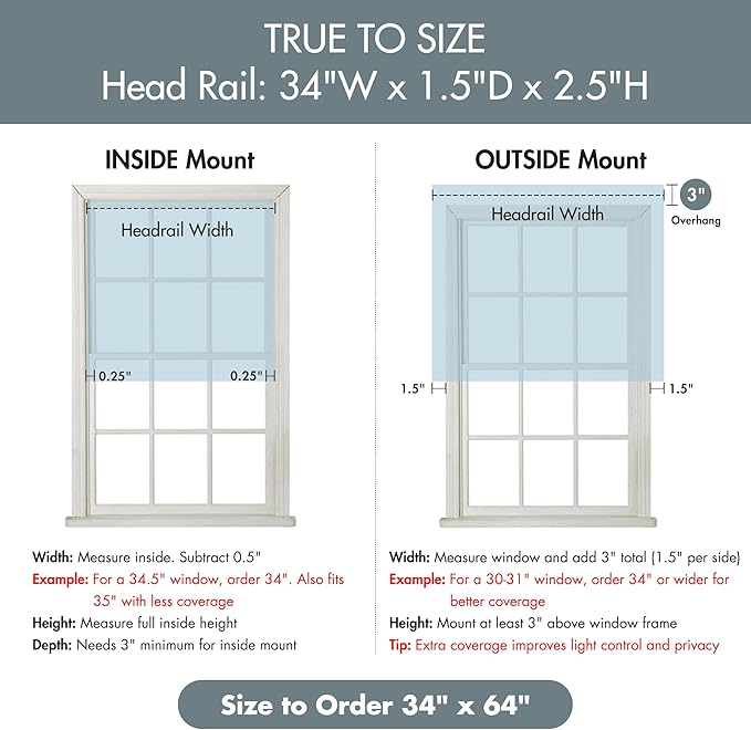 Madison Park Galen Cordless Roman Shade, 34"W x 64"H, Sheen Blue – Room Darkening, Thermal Insulated, Energy Efficient Window Blind with Subtle Sheen Basketweave Fabric for Privacy