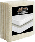GORILLA GRIP Non Slip Mattress Gripper, Prevents Mattresses from Sliding and Holds Bed in Place, Pad Grips Beds, Sofa, Couch, Chair Cushions and Helps Keep Topper from Slipping, Easy Trim Pads, Queen