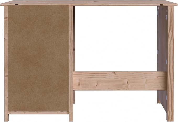 From the Tree Furniture Solid Wood Desk with Drawers – Compact Study Desk for Kids & Adults, Space-Saving Home Office Writing Table, Real Pine Construction