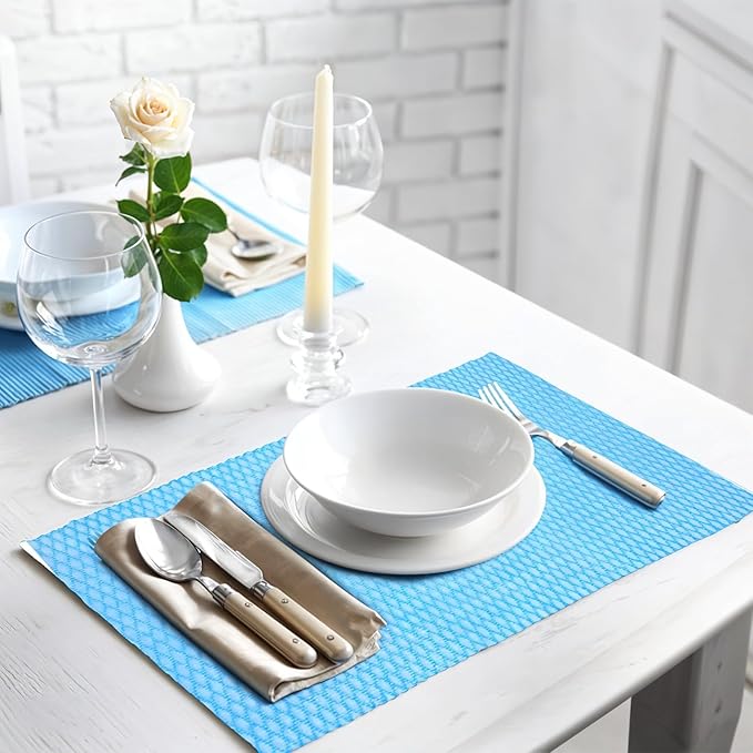 200 PCS Disposable Dish Cloths Reusable Blue Cleaning Towels Multi-Purpose Absorbent Handy Wipes for Kitchen, Countertops, Bathroom, Office, 13.7x15.7 Inch