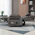 Large Power Lift Lazy Boy Recliner Chair with Heated and Massage, Upgraded Dual Motor Lay Flat Recliners, 25in Extra Wide Seat, Cup Holder, Side Pocket