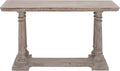 Benzara Deco 79 Wood Console Table with Distressed Accents, 52" x 18" x 30", Light Brown