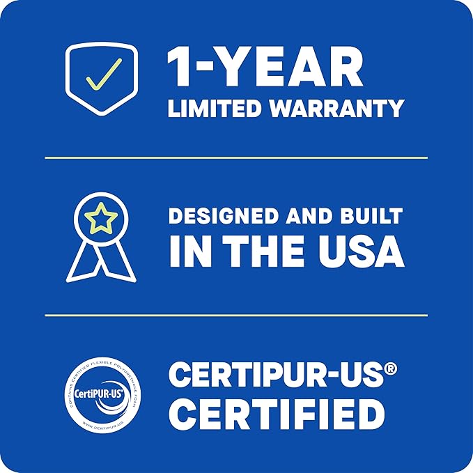 Sealy Dreamlife 1.5” Gel Memory Foam California King Mattress Topper with SealyComfort Gel Foam, 1 Year Limited Warranty, Made in The USA