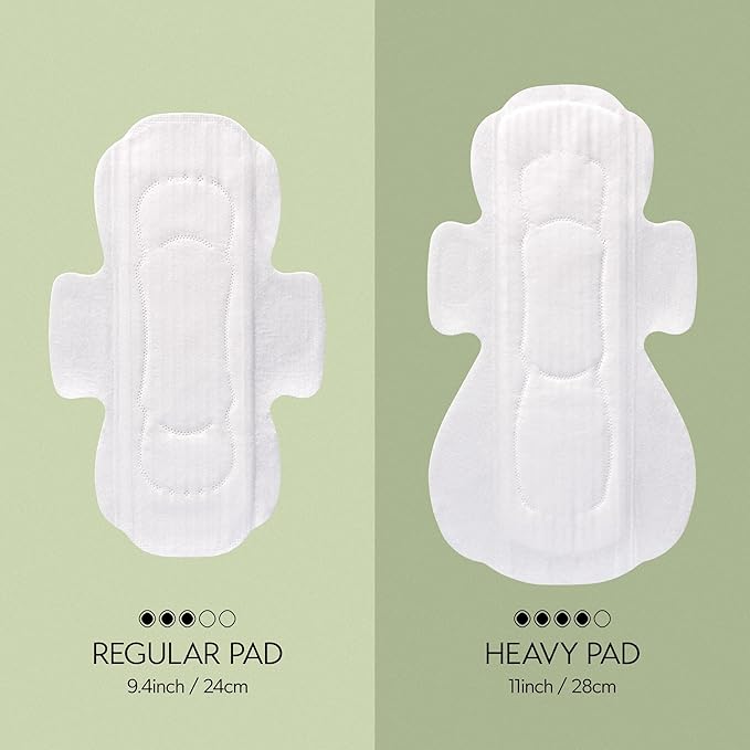 INERTIA The Prism Red – Truly Organic, Ultra Thin & Leak-Proof Korean Cotton Pads with Wings | Regular Absorbency | Hypoallergenic, Super Absorbent, Chlorine-Free & Fragrance-Free (10 Count)
