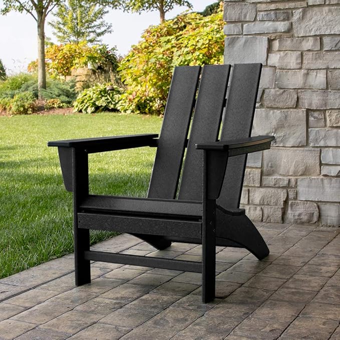 POLYWOOD AD420AR Modern Adirondack Chair, Aruba
