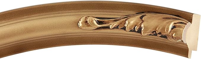 OVALCREST Oval Beveled Wall Mirror for Home Decor - Florence Style - Desert Gold - 28" x 24"