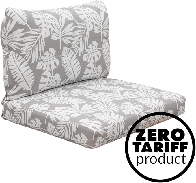 Tommy Bahama Deep Seating Lounge Cushion, 23" X 24" X 4", Tropical Chrome