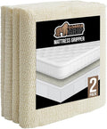 GORILLA GRIP Non Slip Mattress Gripper, Prevents Mattresses from Sliding and Holds Bed in Place, Pad Grips Beds, Sofa, Couch, Chair Cushions and Helps Keep Topper from Slipping, 2 Pack Pads, Full