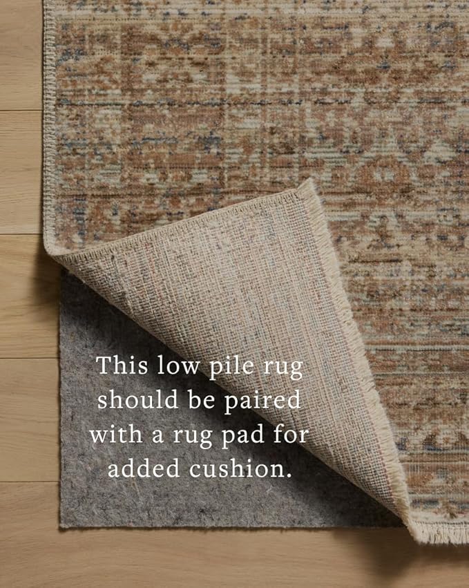 Loloi Amber Lewis Molly Collection MOL-01 Natural/Denim 7'-10" x 10' Low Pile Area Rug