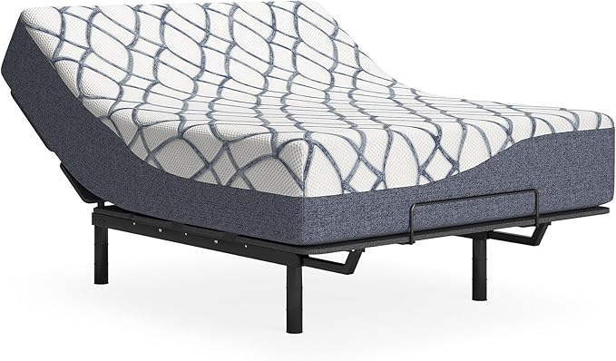 Signature Design by Ashley 14 Inch Chime Elite 2.0 Ultra Plush Green Tea Memory Foam Mattress for Cool Sleep and Pressure Relief, Queen, Fiberglass Free, Mattress In A Box